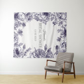 ウェディングシャワー背景タペストリー装飾写真ブース タペストリー (インサイチュ(横))