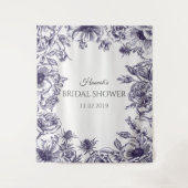 ウェディングシャワー背景タペストリー装飾写真ブース タペストリー (正面)