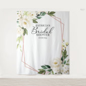 ウェディングシャワー背景写真小道具 緑の植物 タペストリー (正面)