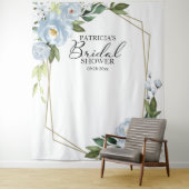 ウェディングシャワー背景撮影小道具 ダスティーブルー タペストリー (インサイチュ)