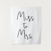 ウェディングシャワー背景装飾 ミス・トゥ・ミセス タペストリー (正面)