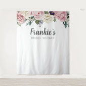 ウェディングシャワー背景 - フォトブース 結婚式 タペストリー (正面)
