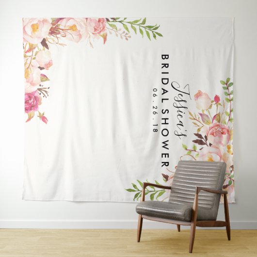 ウェディングシャワー背景 - フォトプロップ - フォトブース タペストリー (インサイチュ(横))