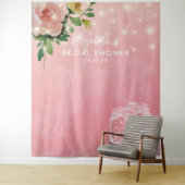 ウェディングシャワー背景 花のマスンジャー ライト タペストリー (インサイチュ)