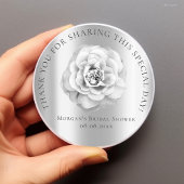 ウェディングシャワー16周年感謝祭 ローズ グレー シルバー ラウンドシール