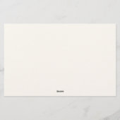 ウェディングシャワー アドバイスカード 便箋 (裏面)