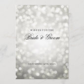 ウェディングシャワー ウィッシュ シルバー グリッター ライト アドバイスカード (裏面)