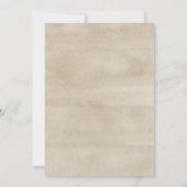 ウェディングシャワー ウェディングドレス トロピカル ボーホー リーフ 招待状 (裏面)