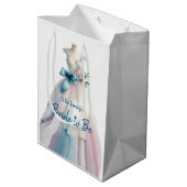 ウェディングシャワー ウェディングドレス 花嫁 ミディアムペーパーバッグ (裏面アングル)