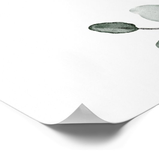 ウェディングシャワー ウェルカムサイン 緑のポスター 24x36 ポスター (角)