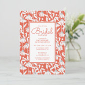 ウェディングシャワー | オレンジ色のデイジーガーデン ご招待状 招待状 (スタンド正面)