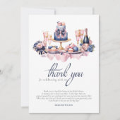ウェディングシャワー オーダーメイドの水彩画 サンキューカード (正面)