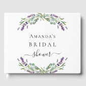 ウェディングシャワー ゲストブック ラベンダー ユーカリ (正面)