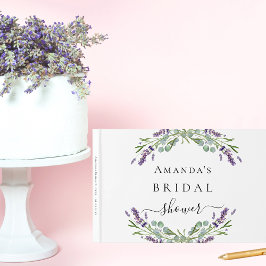 ウェディングシャワー ゲストブック ラベンダー ユーカリ