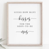 ウェディングシャワー サイン - キスの数を当ててみて