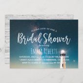 ウェディングシャワー サマーナイト ライトハウス 招待状 (正面/裏面)