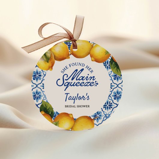 ウェディングシャワー サマー レモン フェイバータグ
