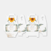 ウェディングシャワー サンキライ ユーカリ ゴールドグリッター フェイバーボックス (折り畳みなし)