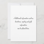 ウェディングシャワー サーグリーン 招待状 (裏面)