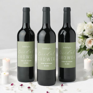 ウェディングシャワー サージュグリーン ブランシュ ワインラベル