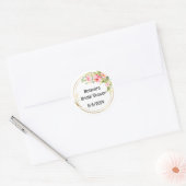 ウェディングシャワー シール 編集可能なテキスト (封筒)