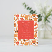 ウェディングシャワー | ジンジャーブレッドクッキー 招待状 (スタンド正面)