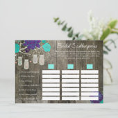 ウェディングシャワー スキャッターゴリーズゲーム | ラスティック フラワー (スタンド正面)