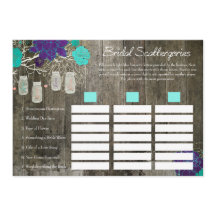 ウェディングシャワー スキャッターゴリーズ ゲーム | ラスティック フローラル