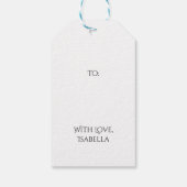 ウェディングシャワー スチームパンク フラワー ギフトタグ (裏面)