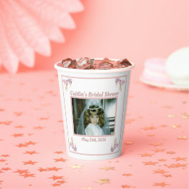 ウェディングシャワー ダスティローズ フォト 紙コップ