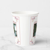 ウェディングシャワー ダスティローズ フォト 紙コップ (右)