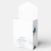 ウェディングシャワー ダスティーブルー 花 モダン フェイバーボックス (オープン)