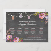 ウェディングシャワー チョークコーラル 予定表 ブライズ (正面)