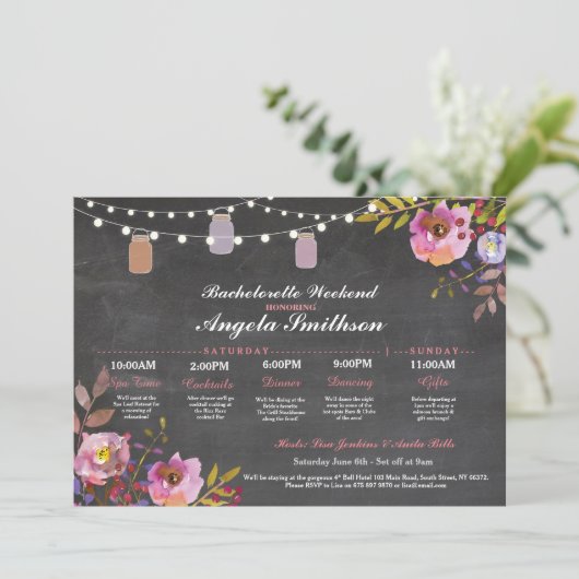 ウェディングシャワー チョークコーラル 予定表 ブライズ (スタンド正面)