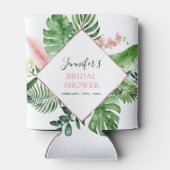 ウェディングシャワー トロピカルパーム ローズゴールド 缶クーラー (裏面)