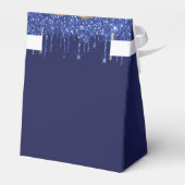 ウェディングシャワー ネイビーブルー ゴールド風船 ありがとう フェイバーボックス (裏面サイド)