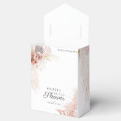 ウェディングシャワー パンパスグラス テラコッタ 乾燥パーム フェイバーボックス (オープン)