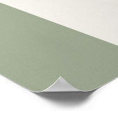 ウェディングシャワー パンパスグラス モダン サージュグリーン フォーム ポスター (角)