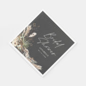 ウェディングシャワー パンパスグラス モダン ボヘミア エレガント ナプ スタンダードランチョンナプキン (角)