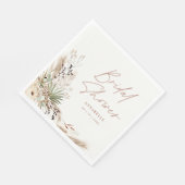 ウェディングシャワー パンパスグラス モダン ボーホー エレガント スタンダードランチョンナプキン (角)