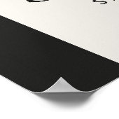 ウェディングシャワー パンパスグラス モダン ボーホー エレガント ポスター (角)