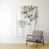 ウェディングシャワー パンパスグラス 現代 エレガント ナチュラル タペストリー (インサイチュ)