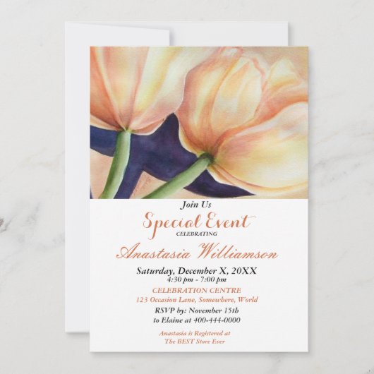 ウェディングシャワー パーティー イベント 招待状 (正面)