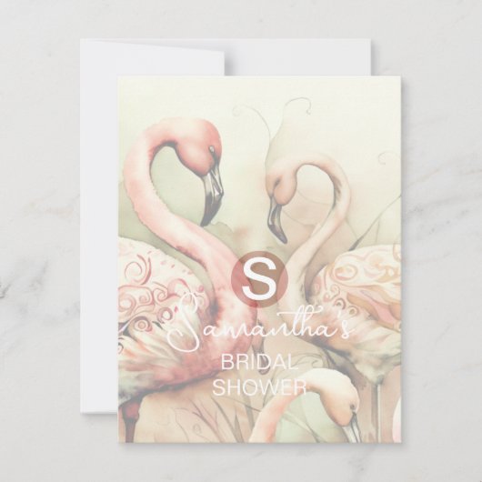 ウェディングシャワー パーティー イベント QR コード レスポンス カード (正面)