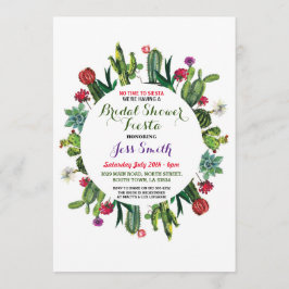 ウェディングシャワー パーティー フィエスタ サボテン メキシカン ご招待 招待状