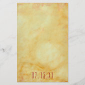 ウェディングシャワー ビンゴ アジアンテイスト デザイン チラシ (裏面)