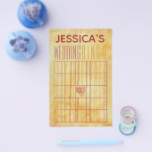 ウェディングシャワー ビンゴ アジアンテイスト デザイン チラシ (シングル)