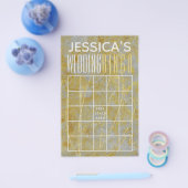 ウェディングシャワー ビンゴ シルバーライニング チラシ (シングル)