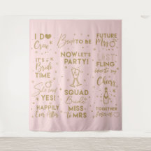 ウェディングシャワー ピンク フォトブース 背景 バナー