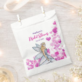 ウェディングシャワー フェアリー プリンセス ピンク ハーツ ファッション P フェイバーバッグ (クリップ留めされた状態)